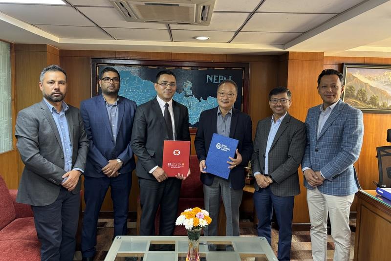 एभरेष्ट बैंक र एनसीएचएलबीच 'एलिपे प्लस' अन्तरदेशीय भुक्तानी सम्झौता