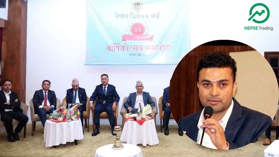 “Institutional Reforms and Transparency Are Now Inevitable,” Says Narayan Paudel at SEBON Board's 33th Anniversary