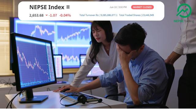 Pressure in Buying: NEPSE Declines Again but Select Stocks Show Bullish Trend, Retail Investors Still Hesitant