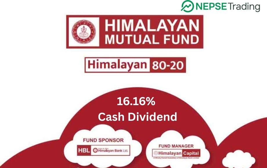 H8020 हिमालयन ८०–२० कोषले १६.१६ प्रतिशत नगद लाभांश घोषणा
