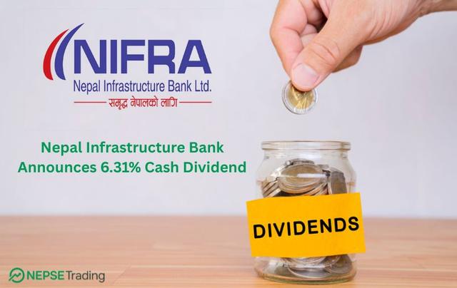 Nepal Infrastructure Bank Announces 6.31% Cash Dividend
