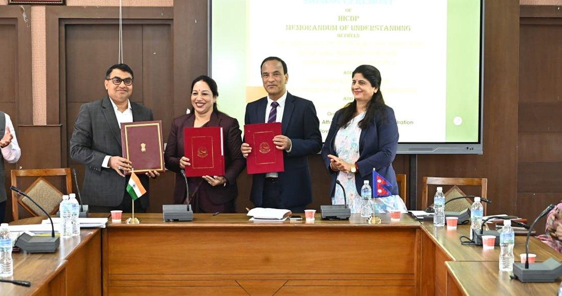 भारत सरकारको सहयोगमा नेपालमा ११ नयाँ समुदाय विकास परियोजनामा सम्झौता