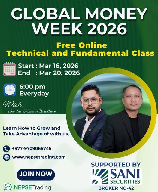 चैत्र २ देखि ५ गतेसम्म निःशुल्क अनलाइन शेयर बजार कक्षा सञ्चालन
